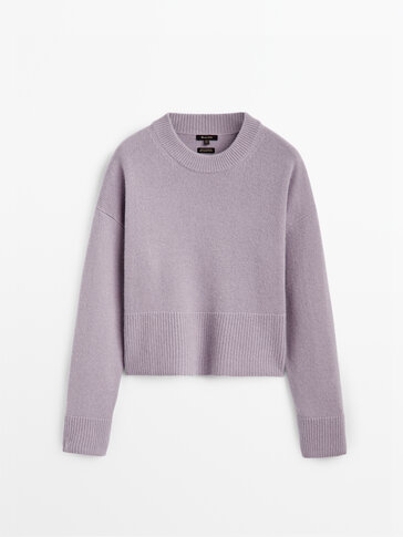 100% cashmere knit sweater