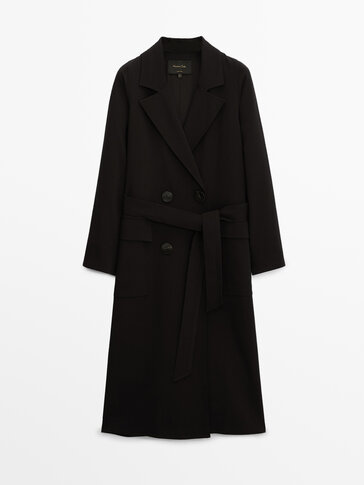 black coat massimo dutti