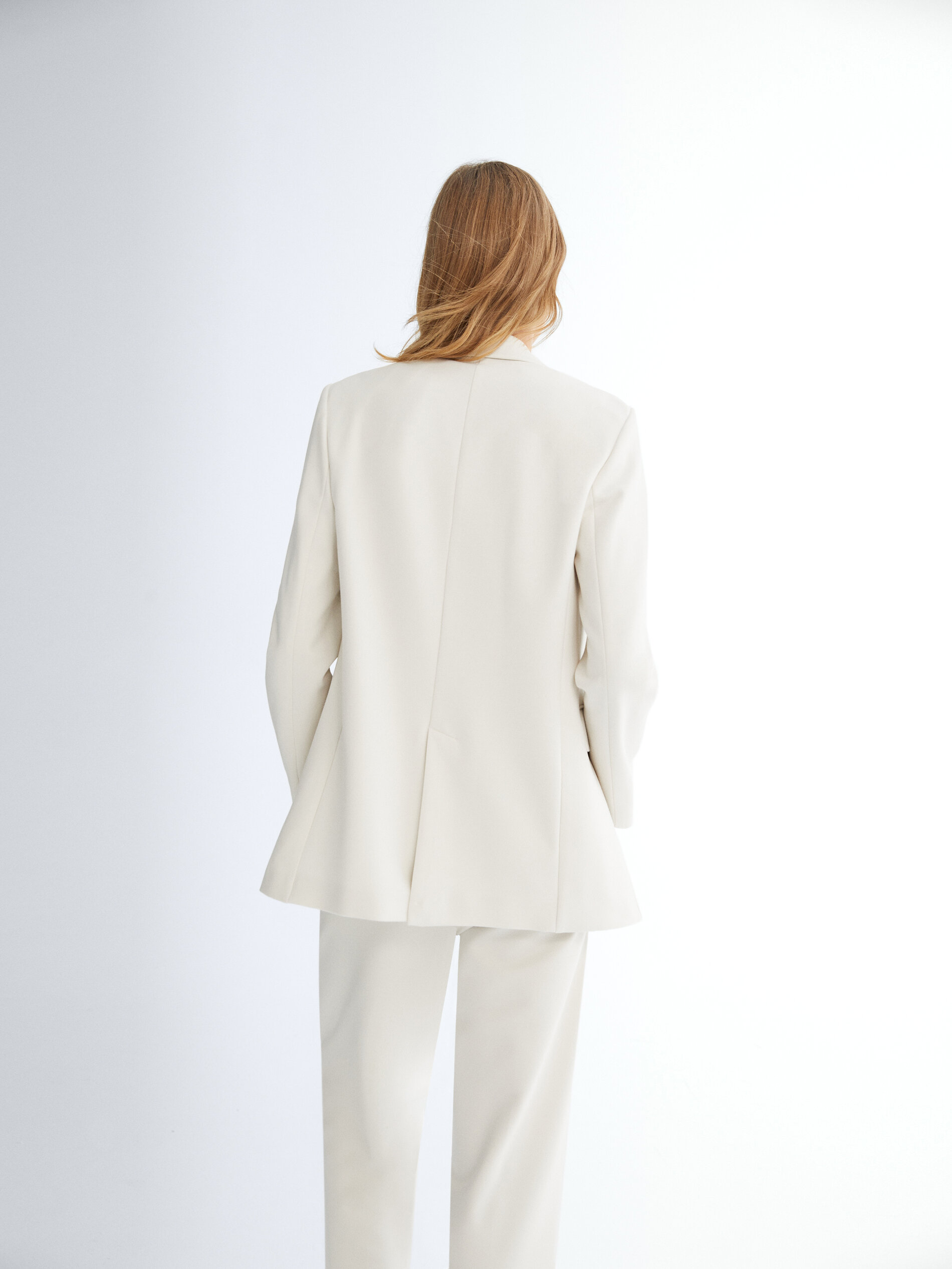 massimo dutti white blazer