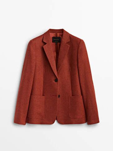 massimo dutti pink blazer