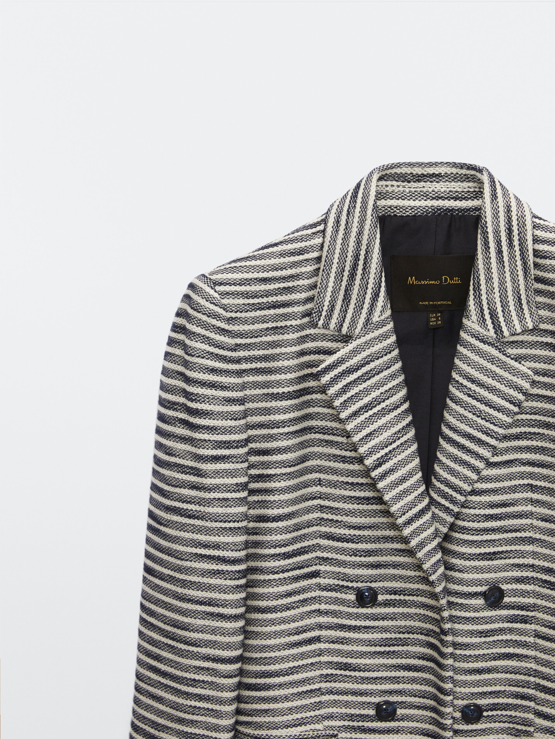 massimo dutti white blazer