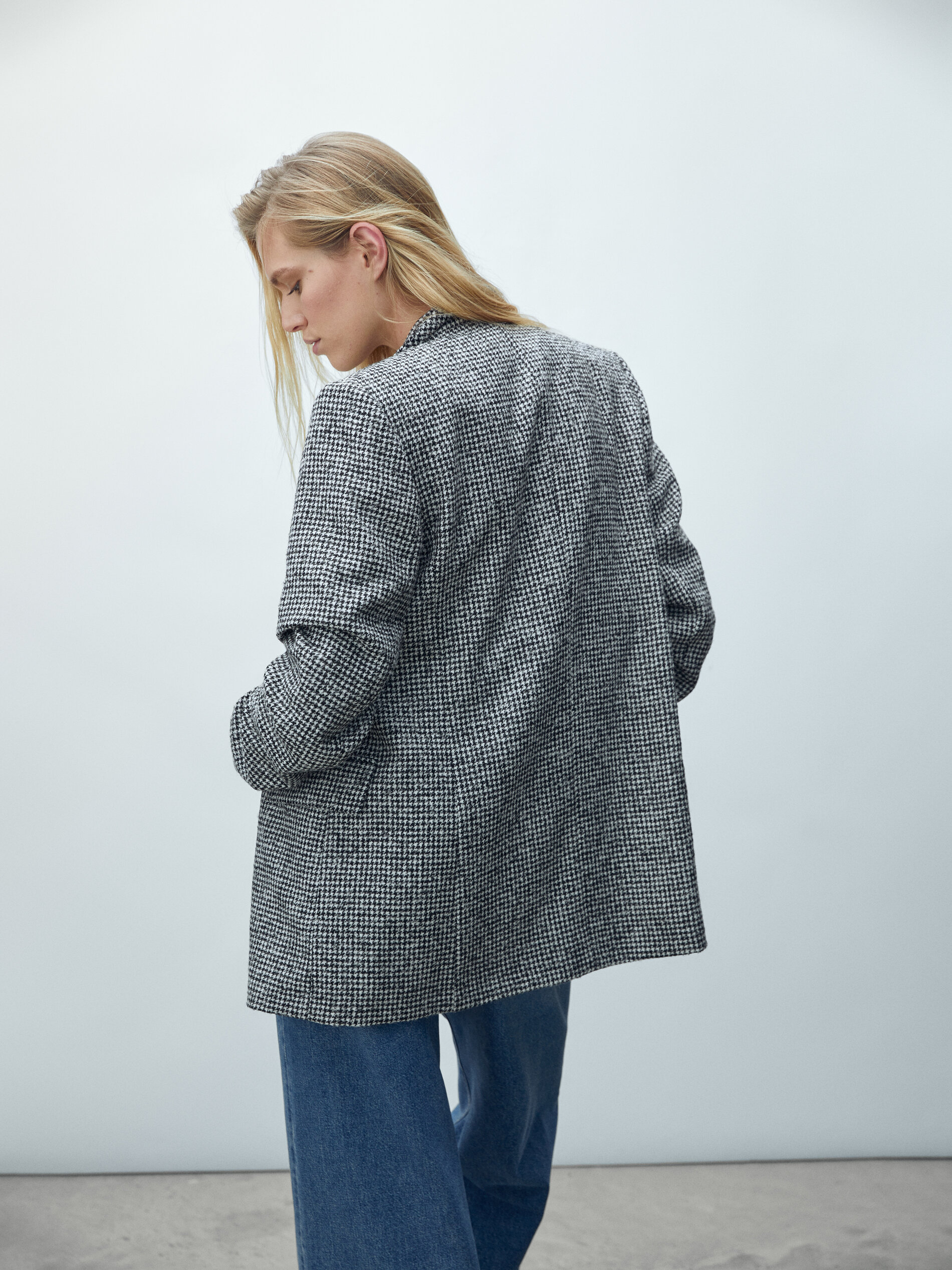 massimo dutti tweed jacket