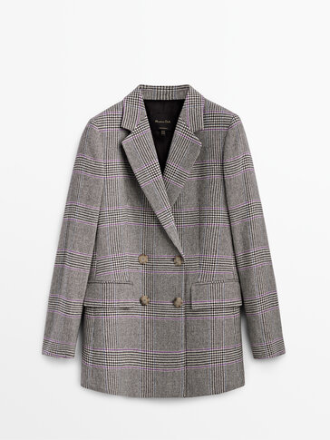 massimo dutti white blazer