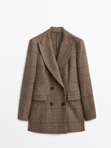 Checked wool blazer Limited Edition