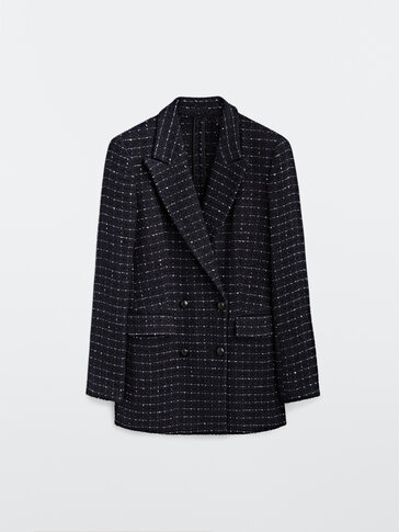 massimo dutti tweed jacket