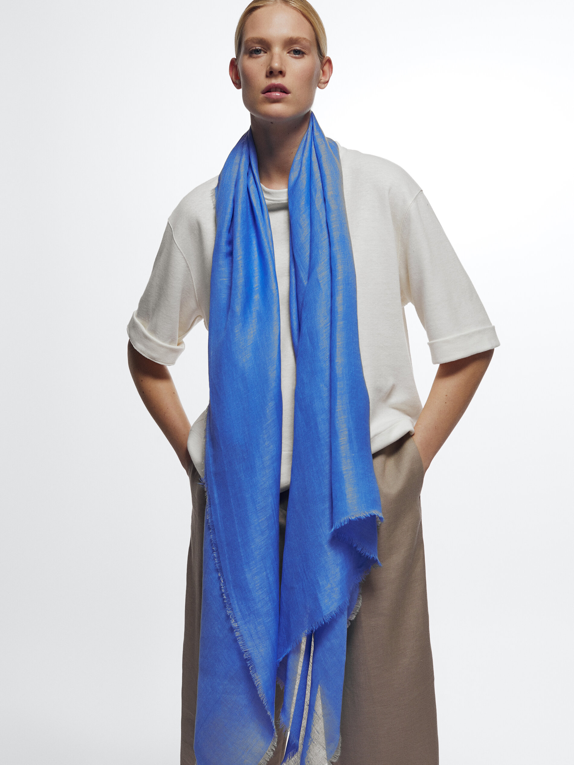 massimo dutti trench coat blue