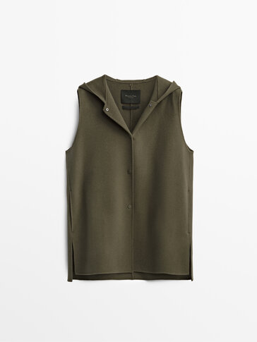 massimo dutti sleeveless jacket