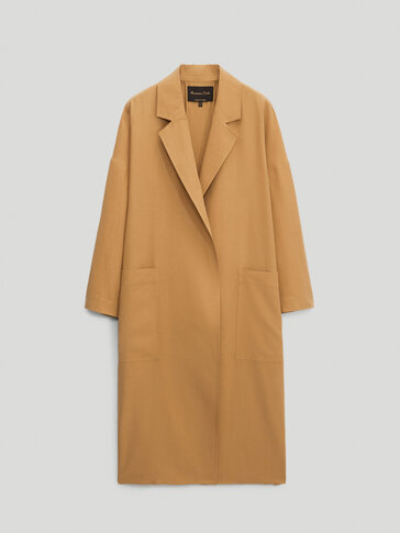 massimo dutti beige coat