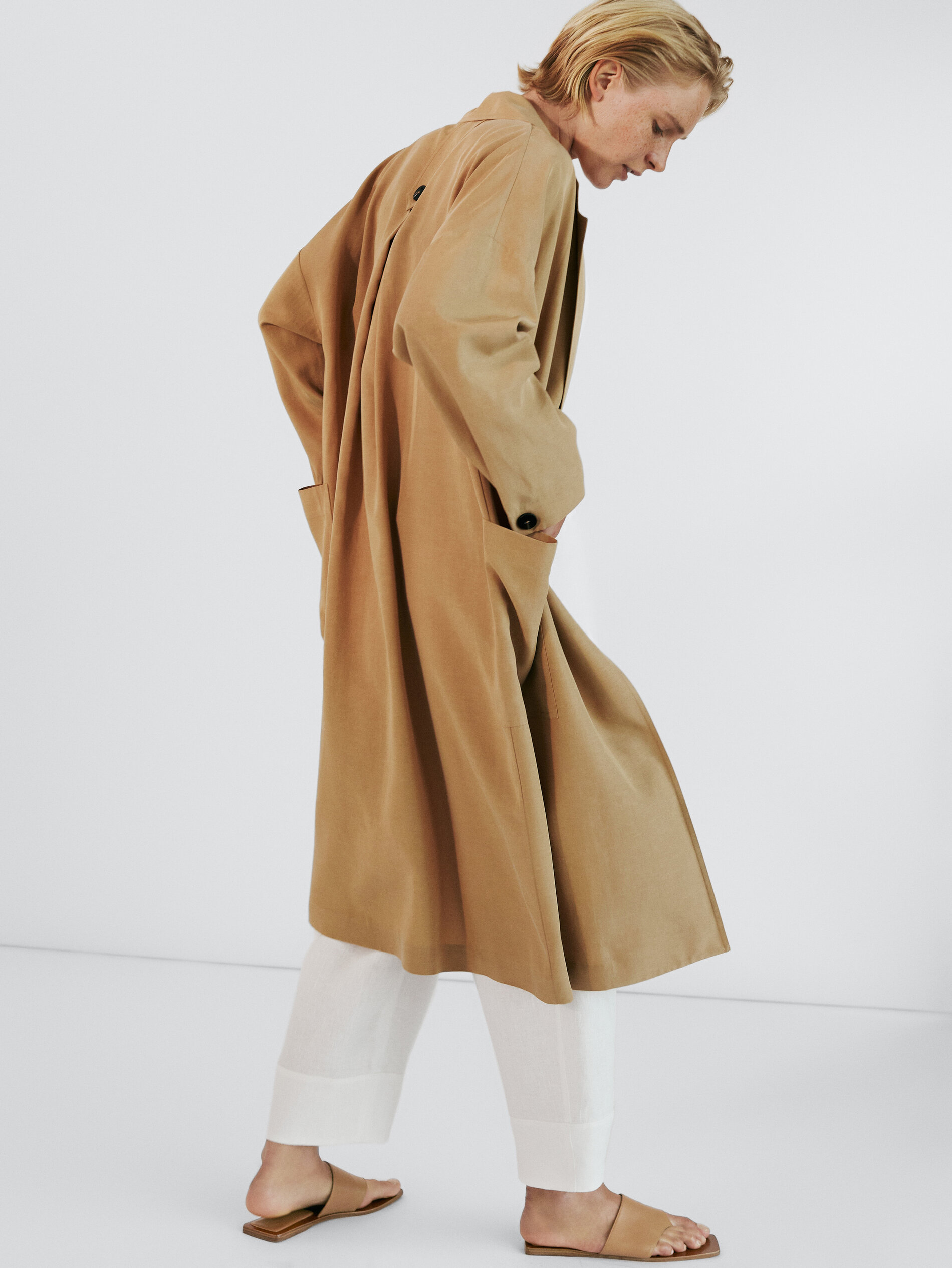 lyocell trenchcoat