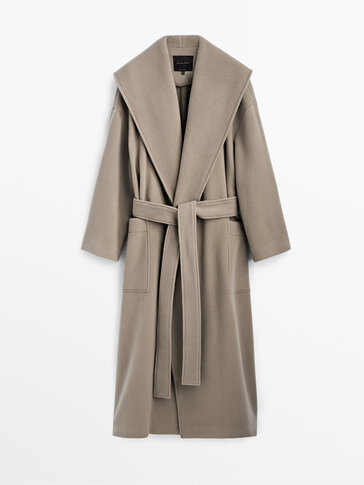 massimo dutti pink coat