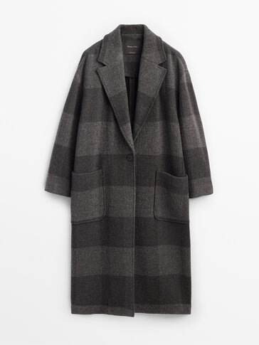 massimo dutti checked coat