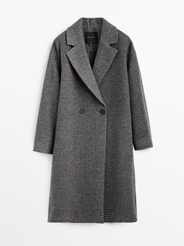 massimo dutti white coat