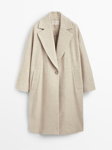massimo dutti beige coat