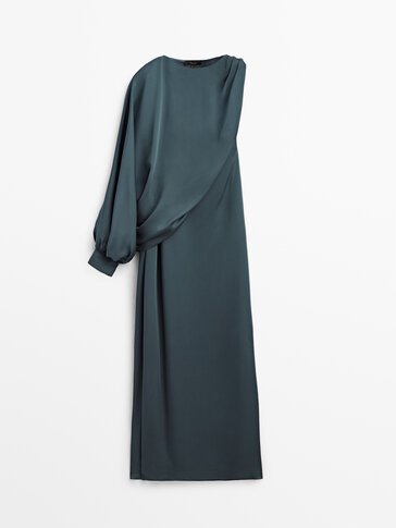 Long asymmetric two-piece dress
