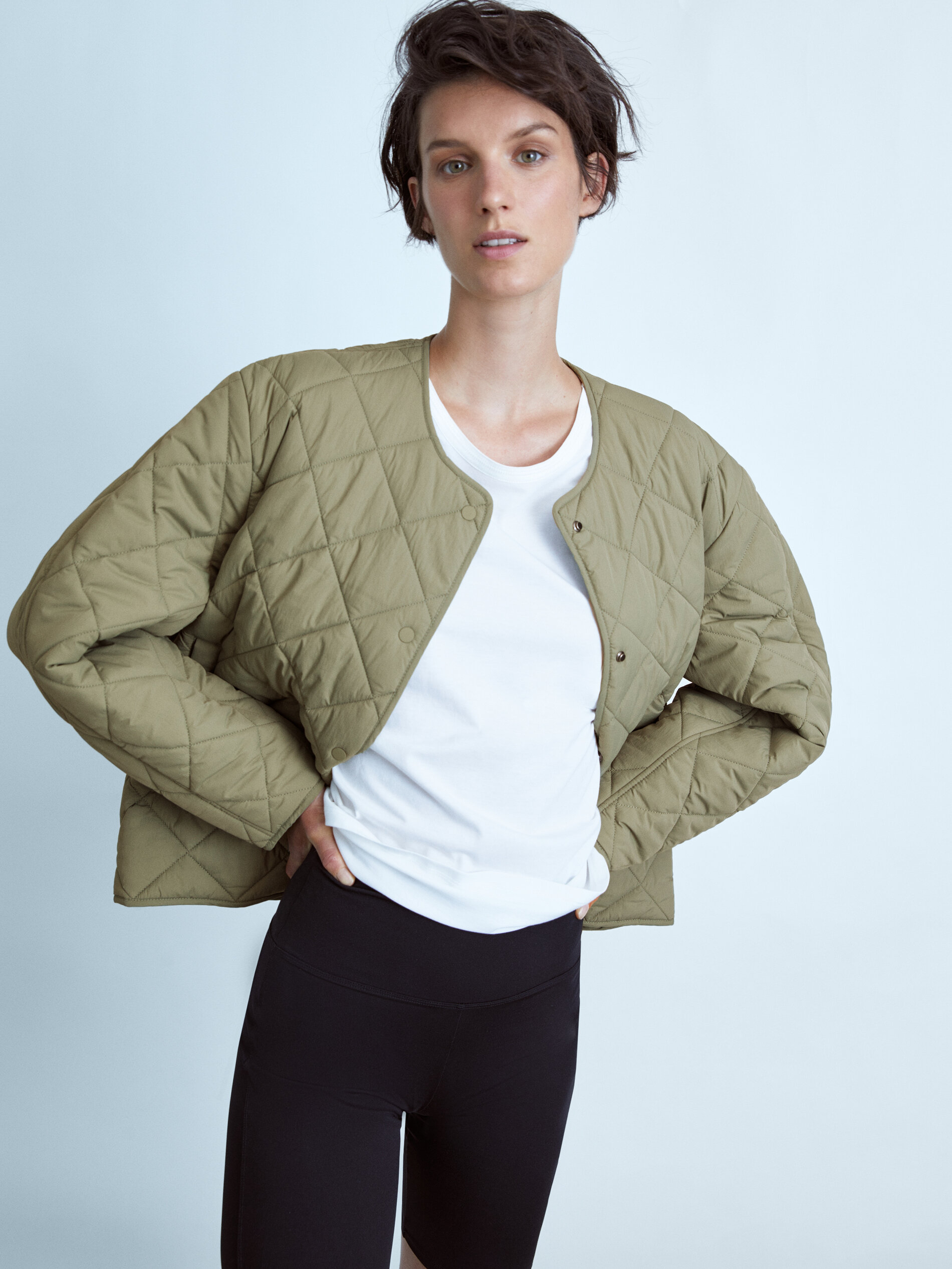 massimo dutti quilted jacket