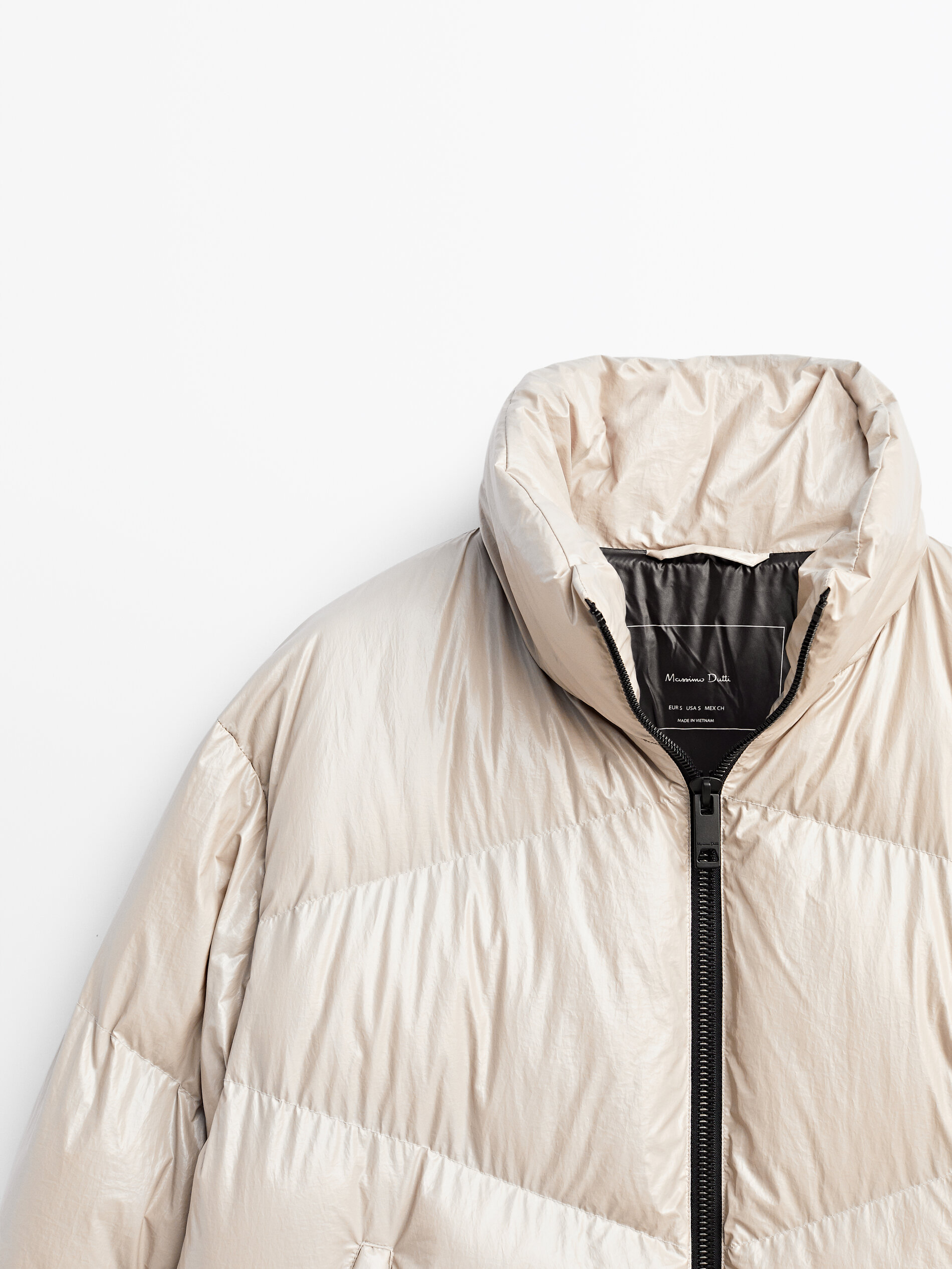 Massimo Dutti - Laminated puffer jacket