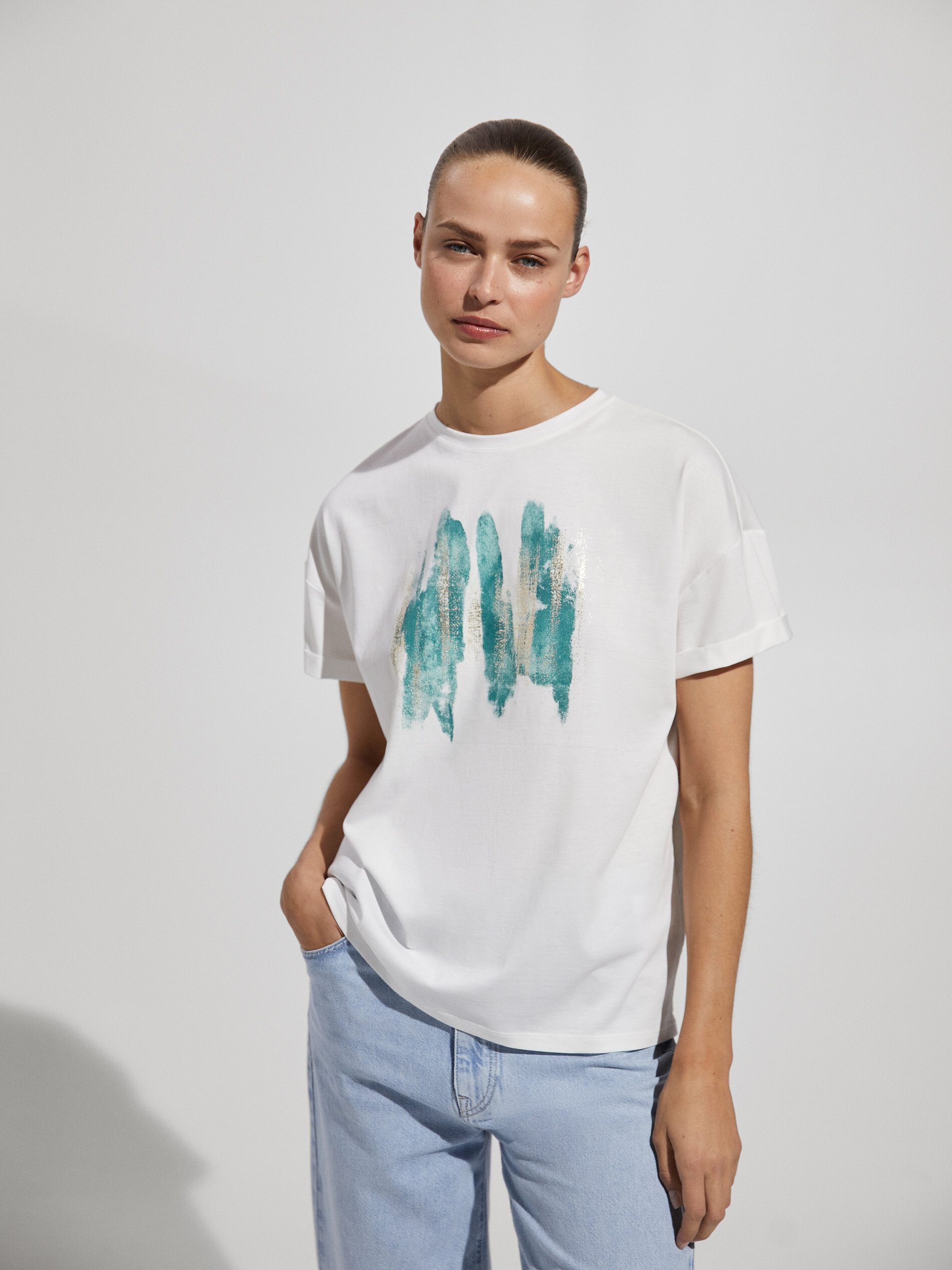 basic t shirt massimo dutti
