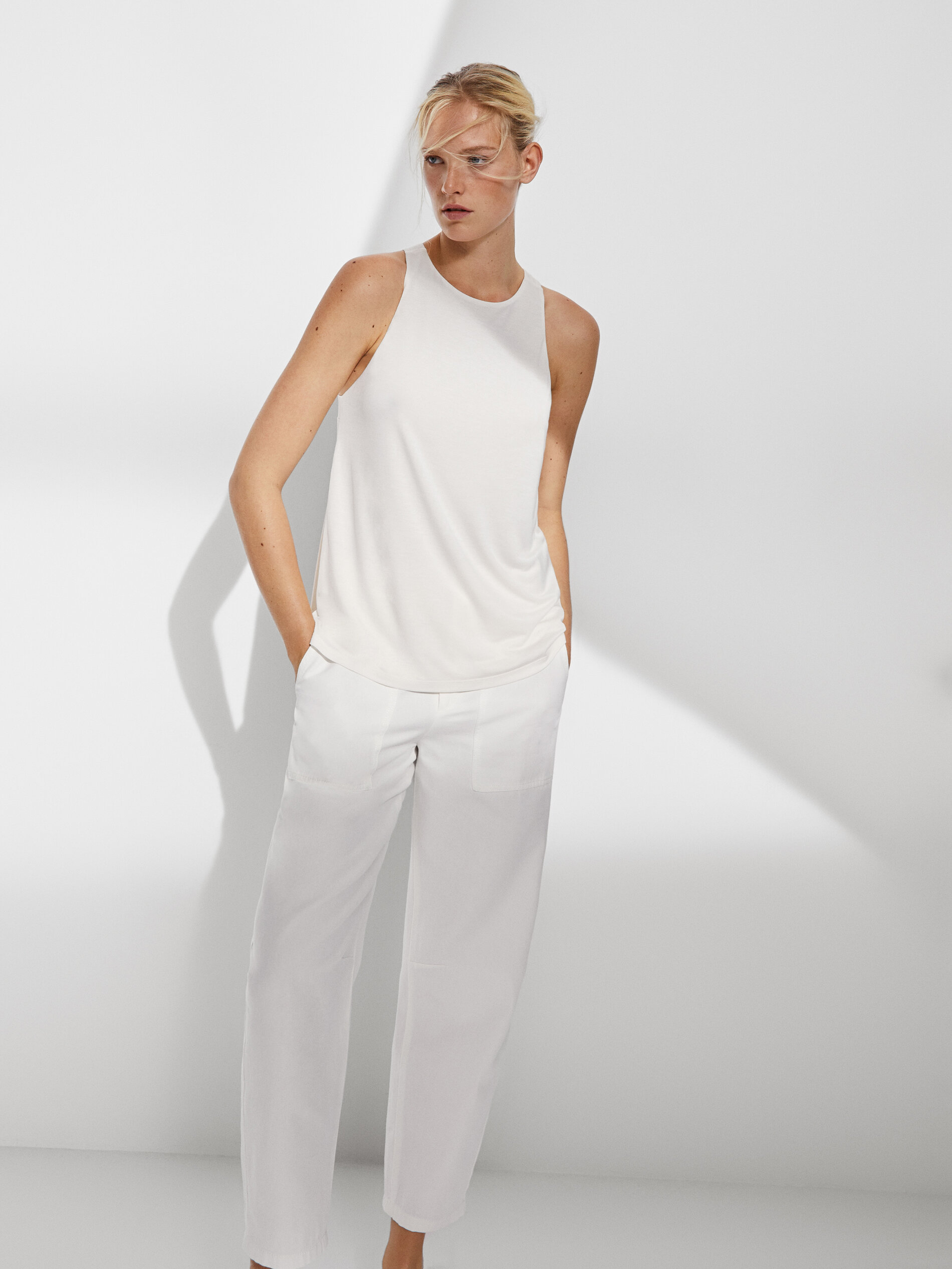 massimo dutti sleeveless top