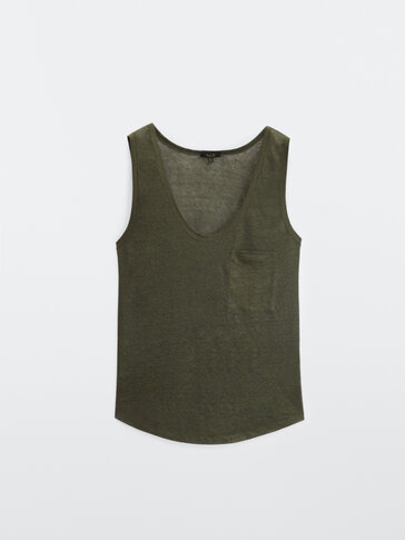 massimo dutti sleeveless top