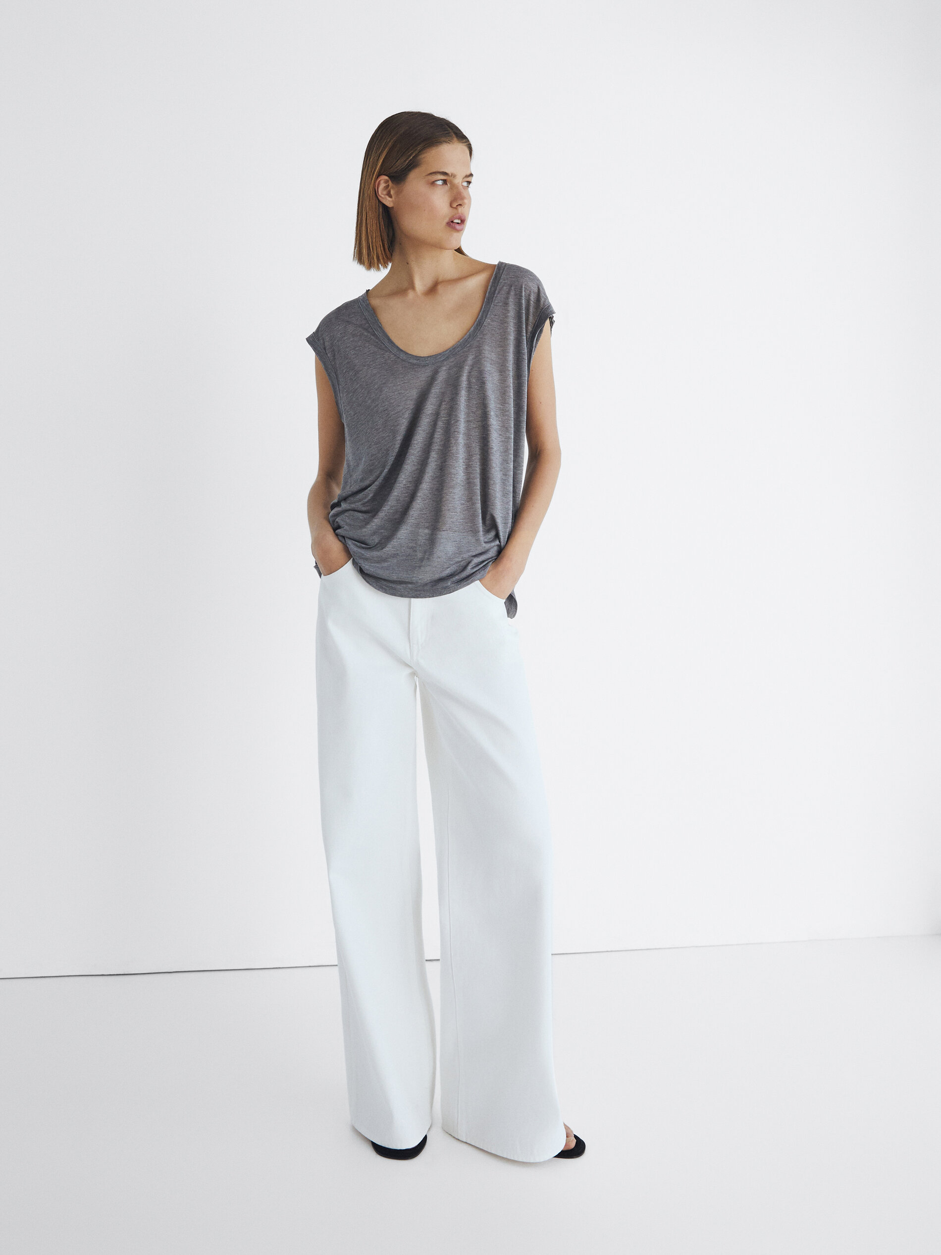 massimo dutti sleeveless top