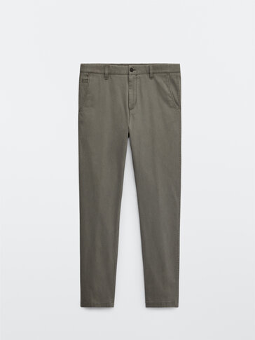 Tapered fit chino pantolon