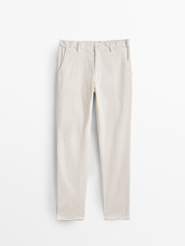 Faded corduroy jogging-fit trousers