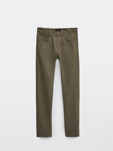 Pantalon type jean en coton