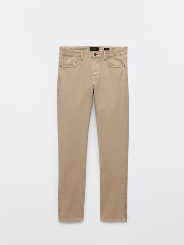 Pantalon type jean en coton