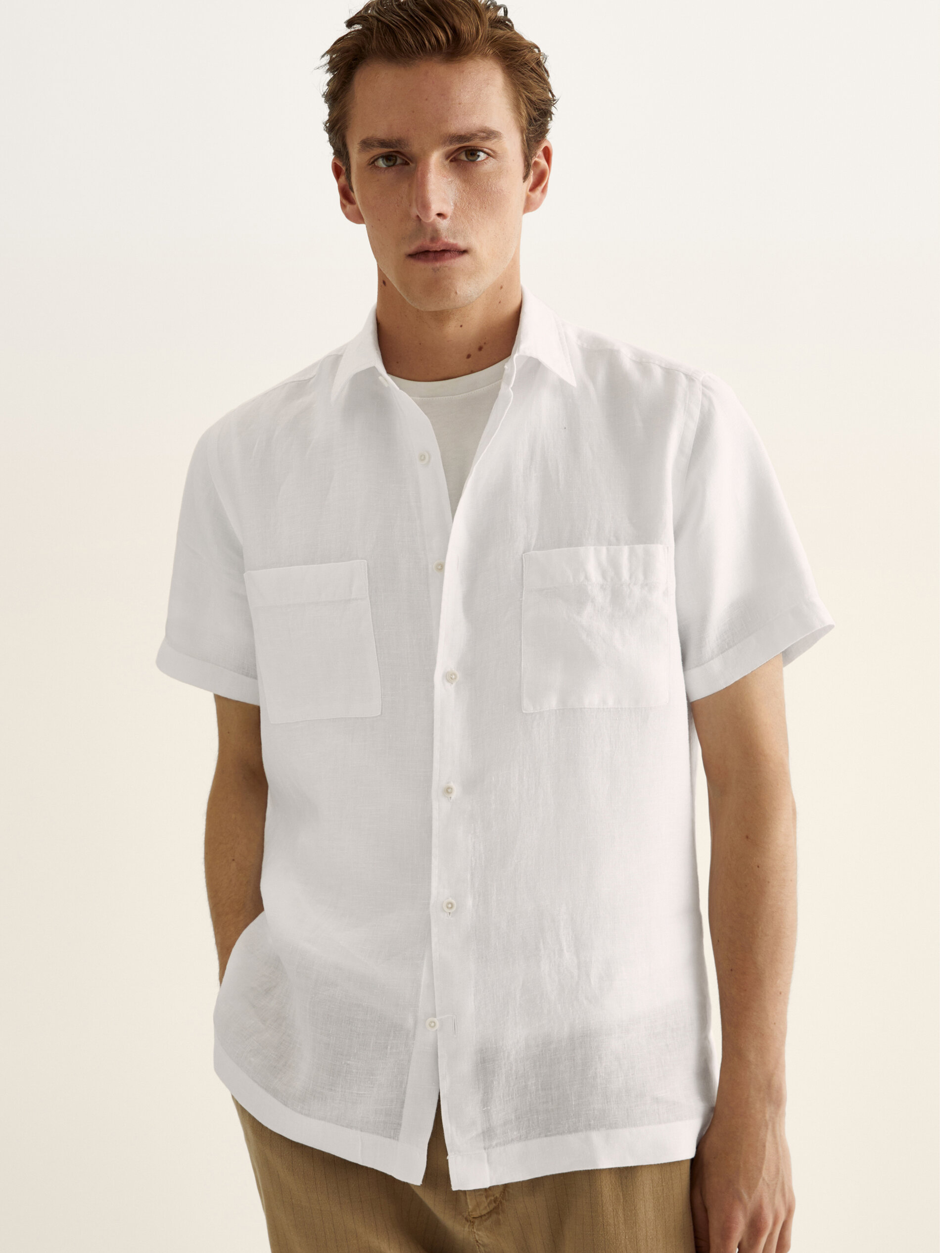 Regular fit linen shirt Clearance