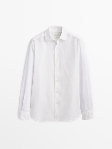 Slim-fit 100% cotton shirt