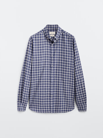 Regular fit 100% cotton check shirt