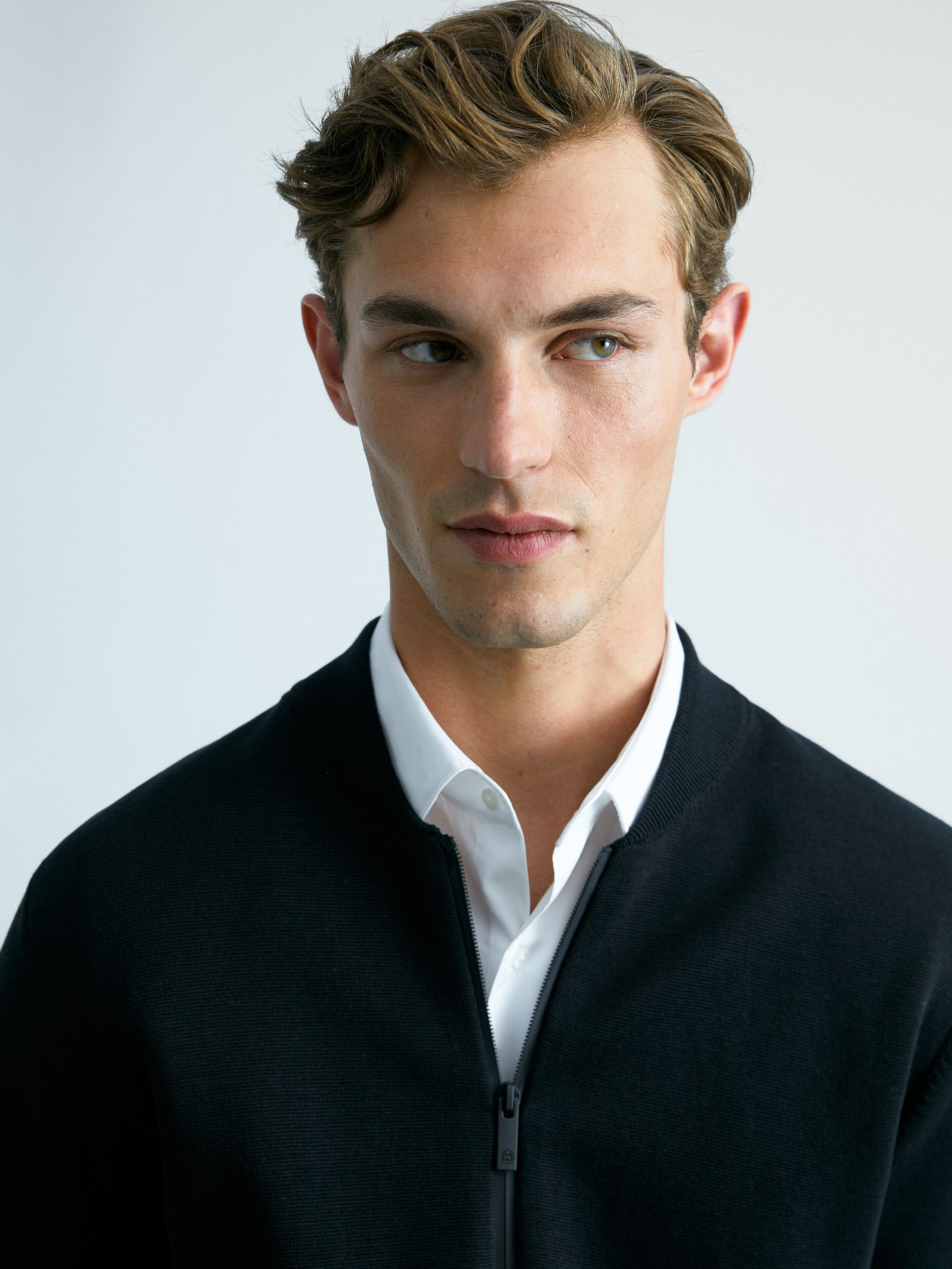 bomber style cardigan