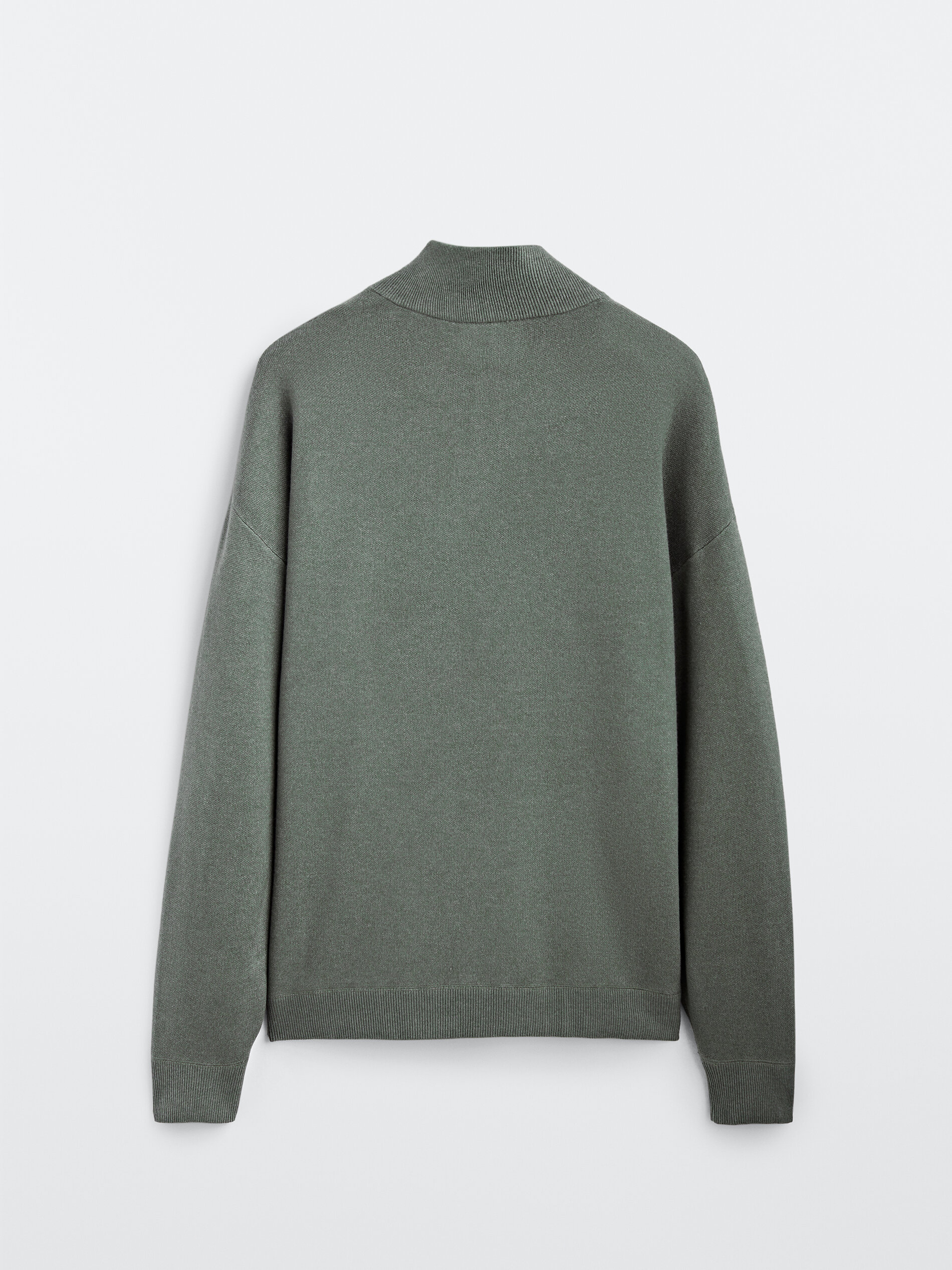 Massimo Dutti - Mock neck sweater with zip