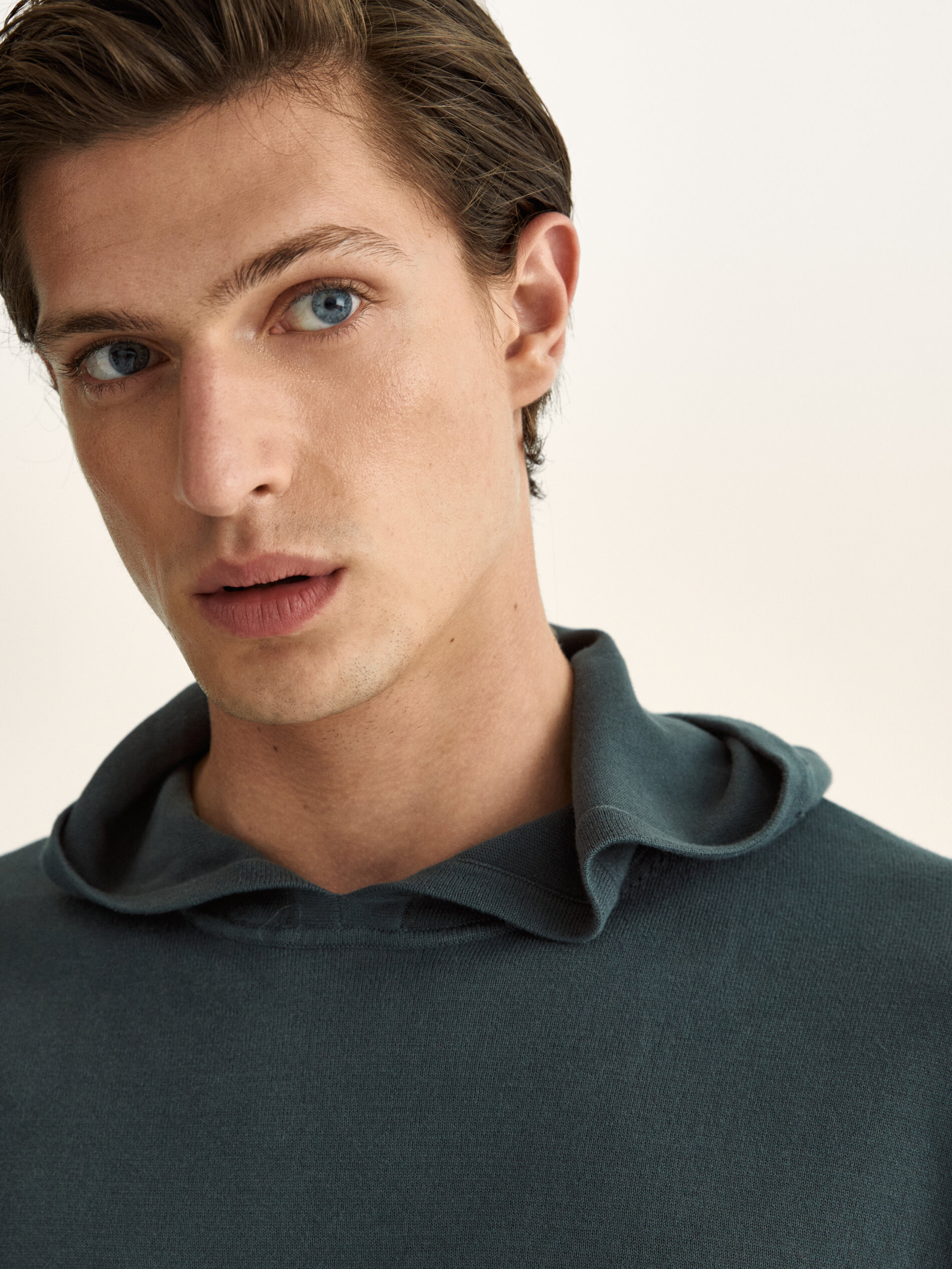 Massimo Dutti - Sudadera de punto con capucha