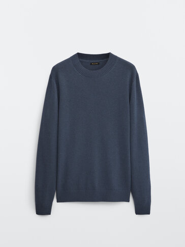 Merino wool cotton sweater