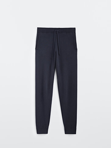 Jogging fit knit trousers - Men 