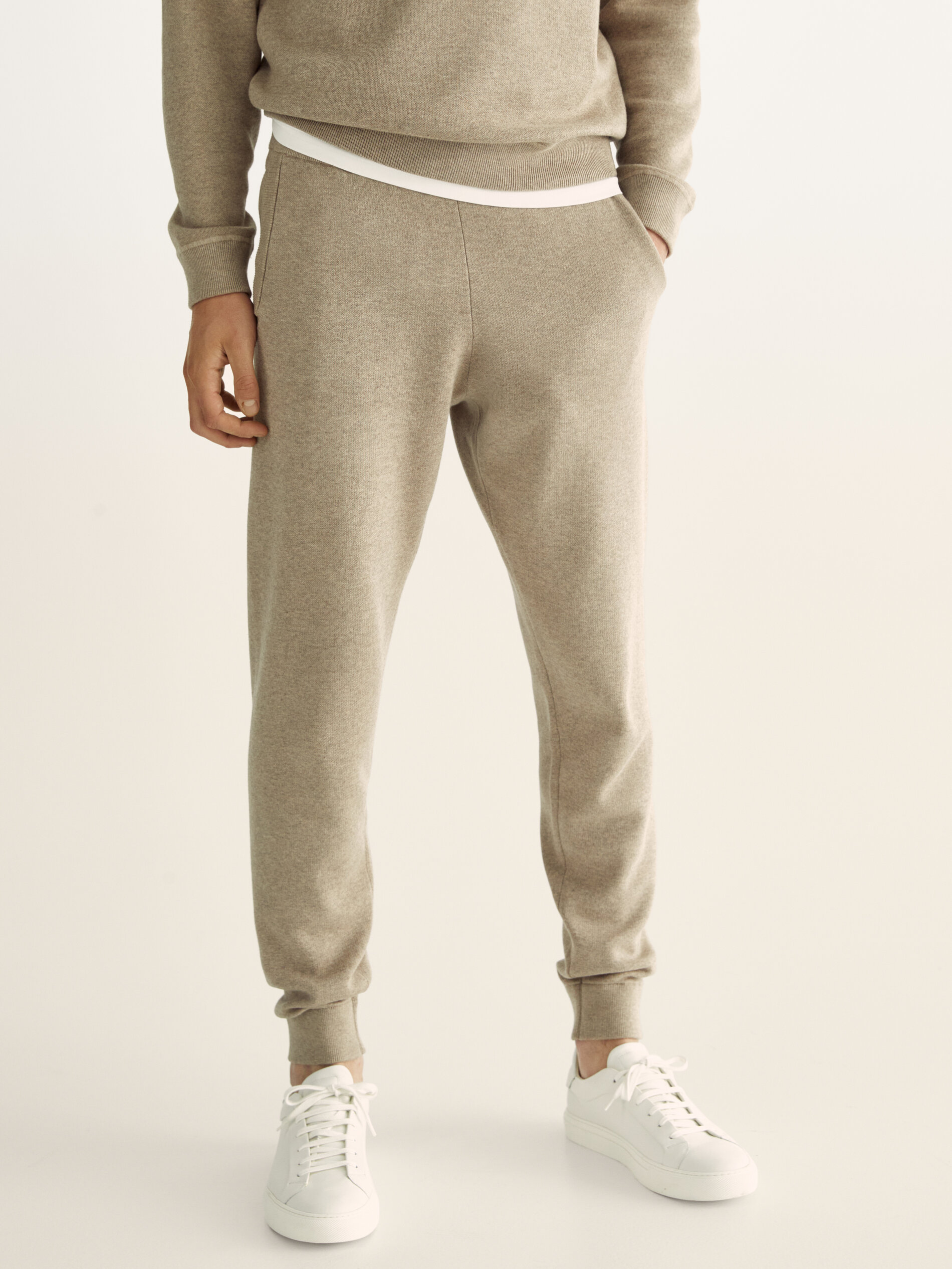 Massimo Dutti - Pantalón de punto jogging fit