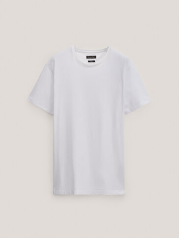 Camiseta manga curta 100% algodón