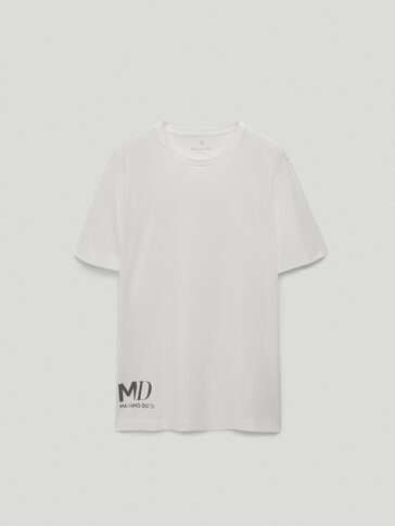 Short sleeve T-shirt with side logo
