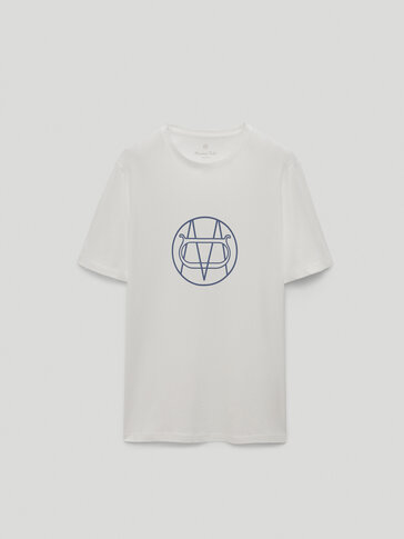 Cotton short sleeve T-shirt with logo