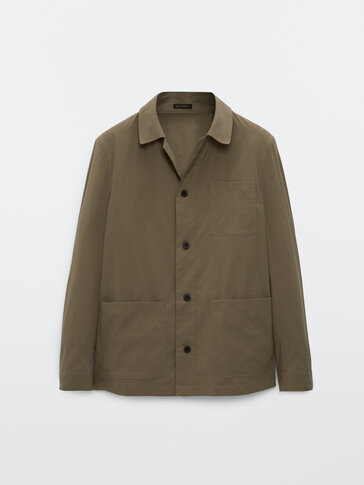 Technical overshirt with pockets
