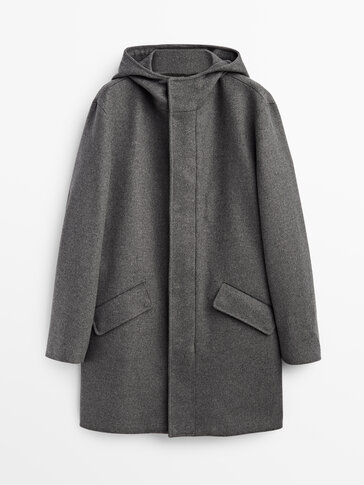 massimo dutti grey coat