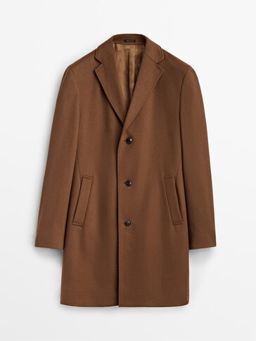 Cashmere/wool camel coat