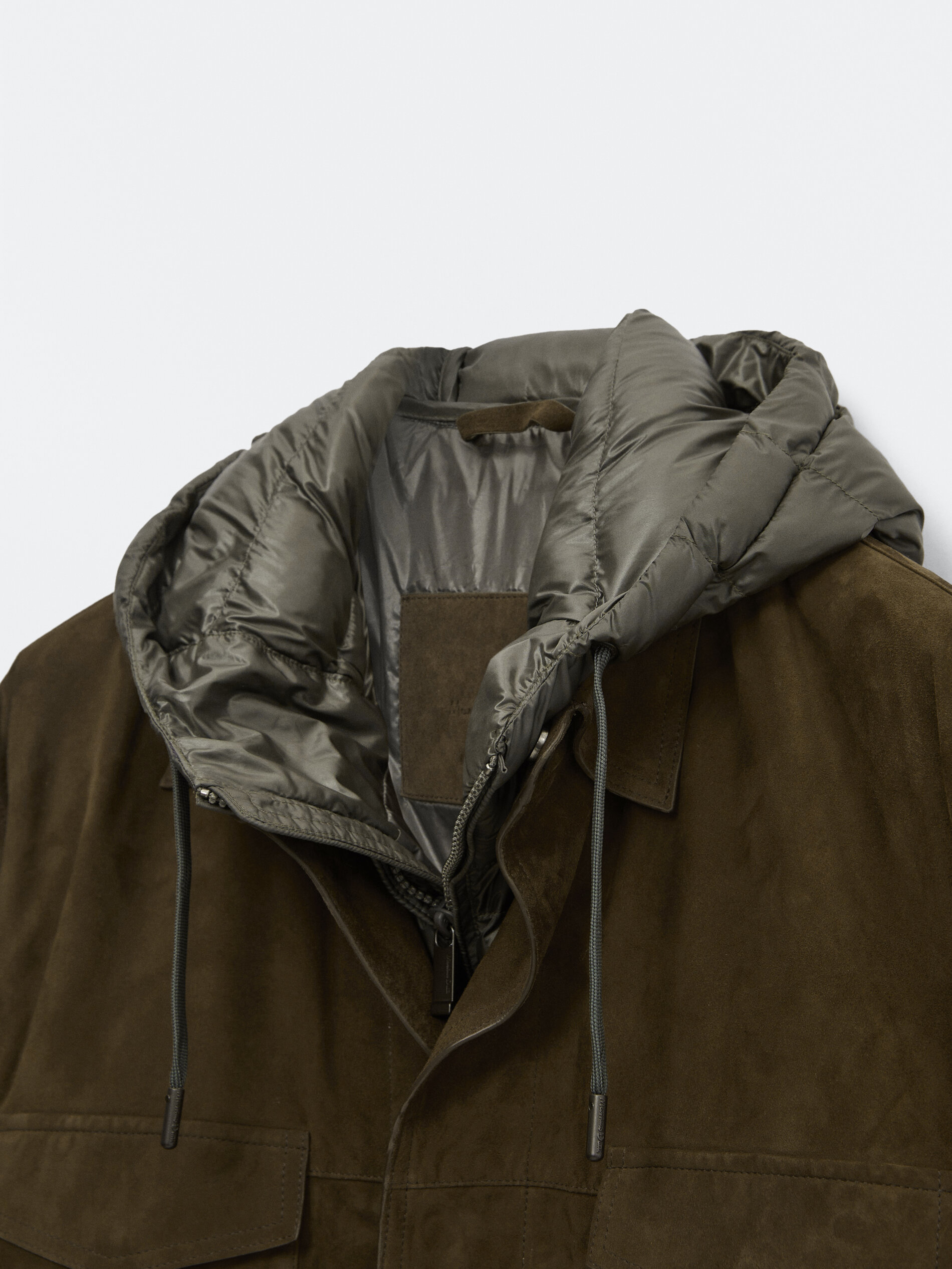 suede jacket massimo dutti