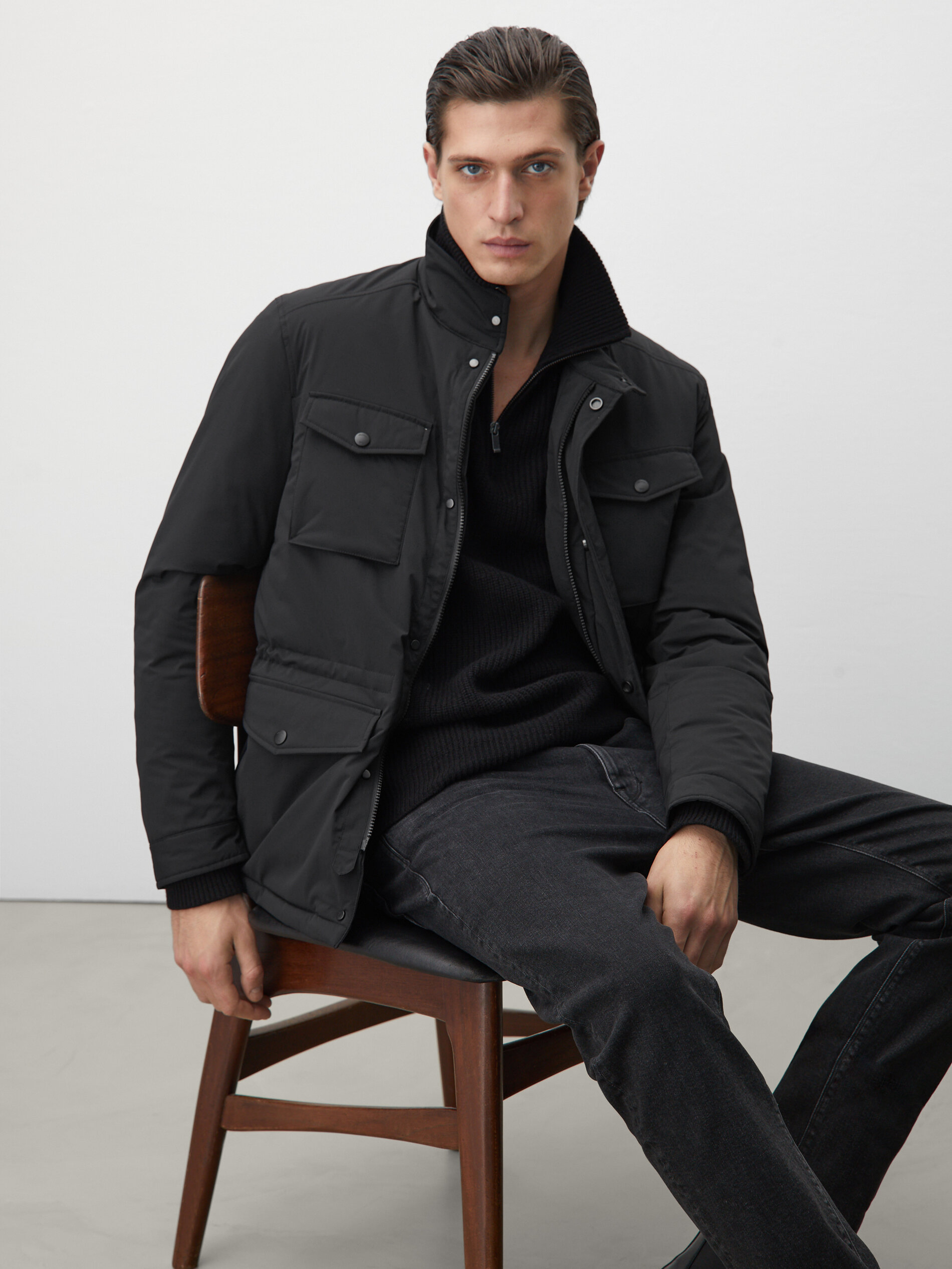 Massimo Dutti Technical Jacket With Pockets