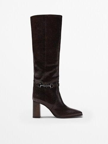 massimo dutti over the knee boots