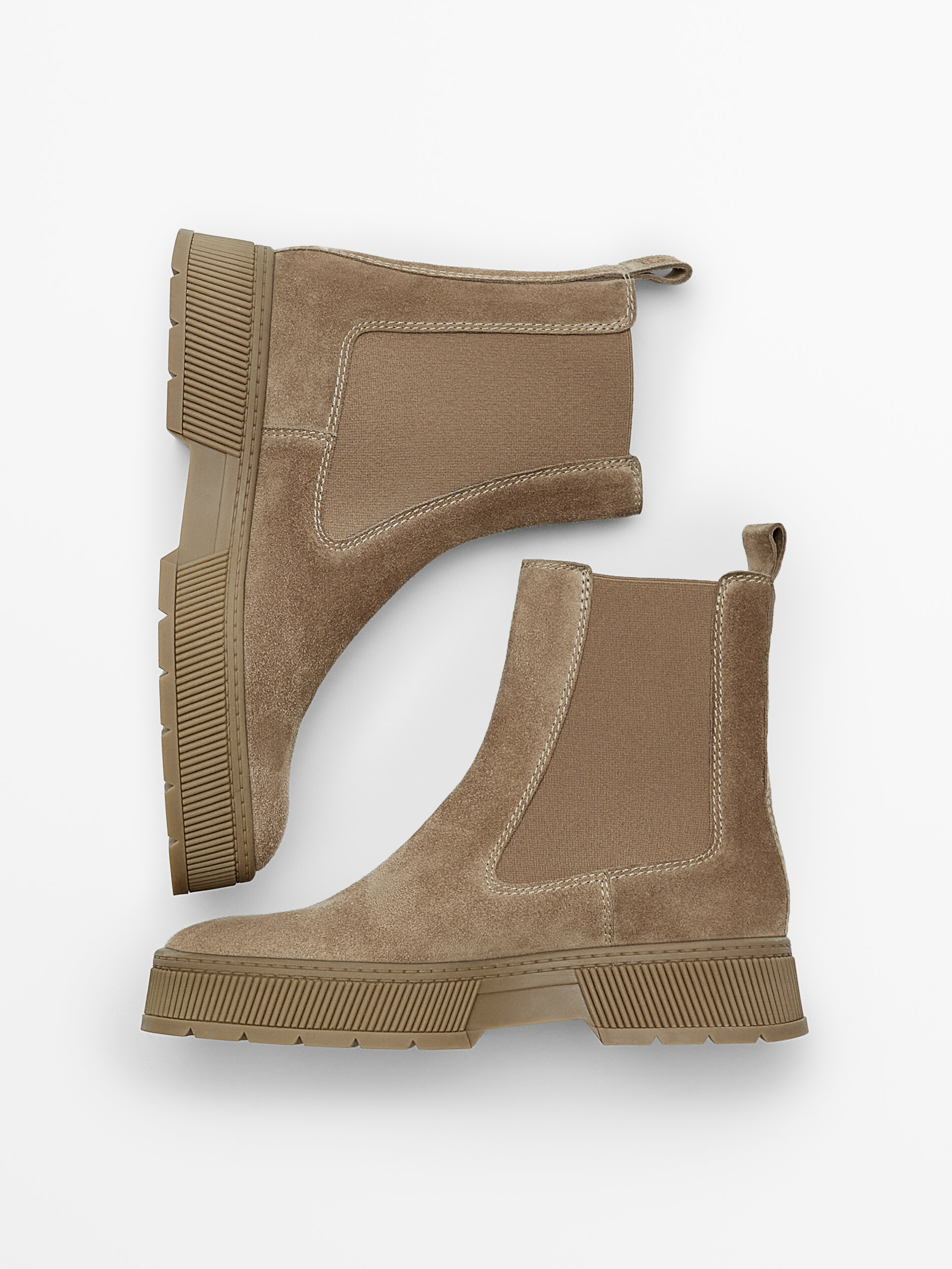 suede platform chelsea boots