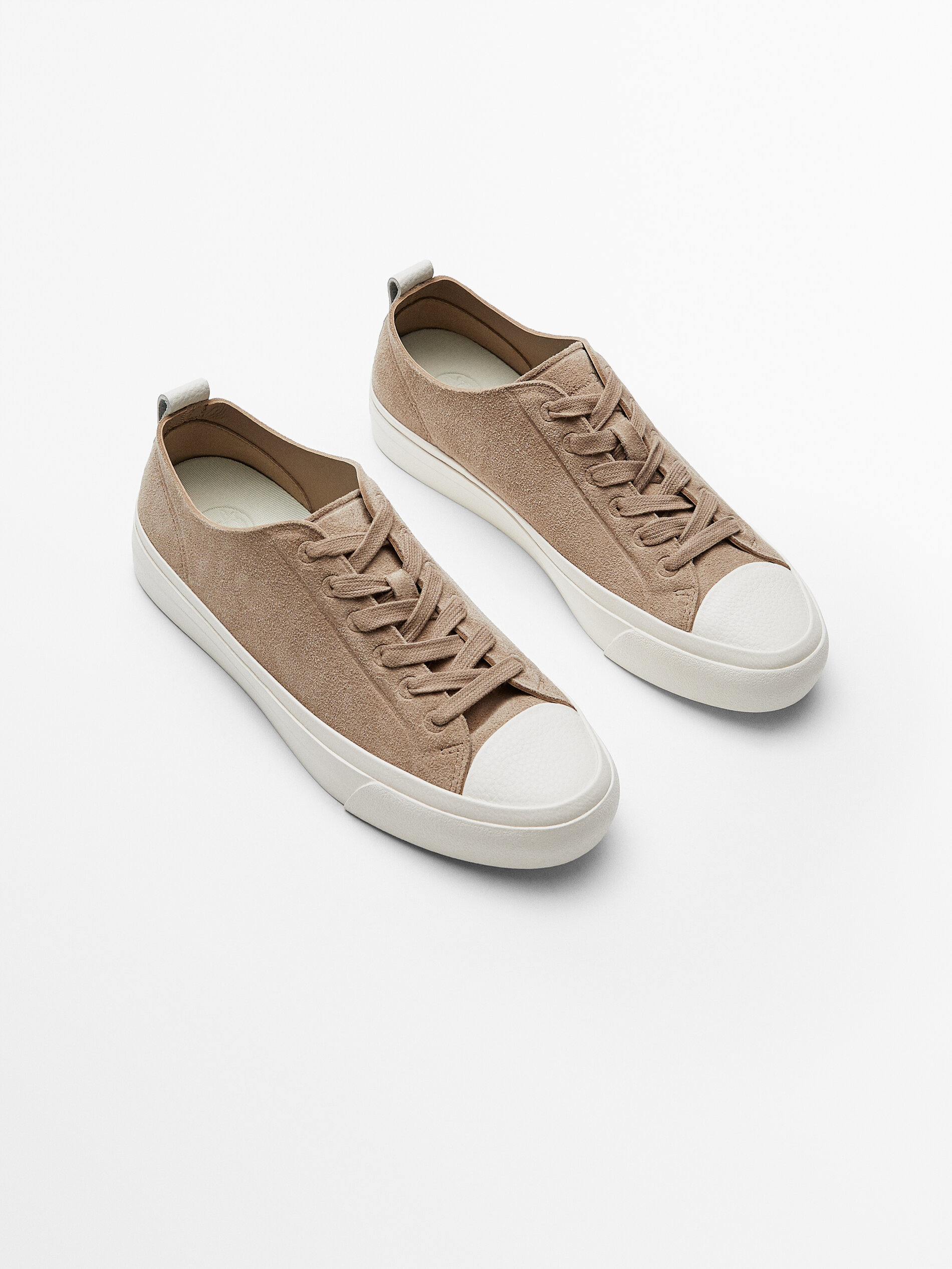 Tan leather trainers womens Clearance