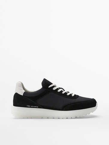 BLACK CONTRAST TRAINERS