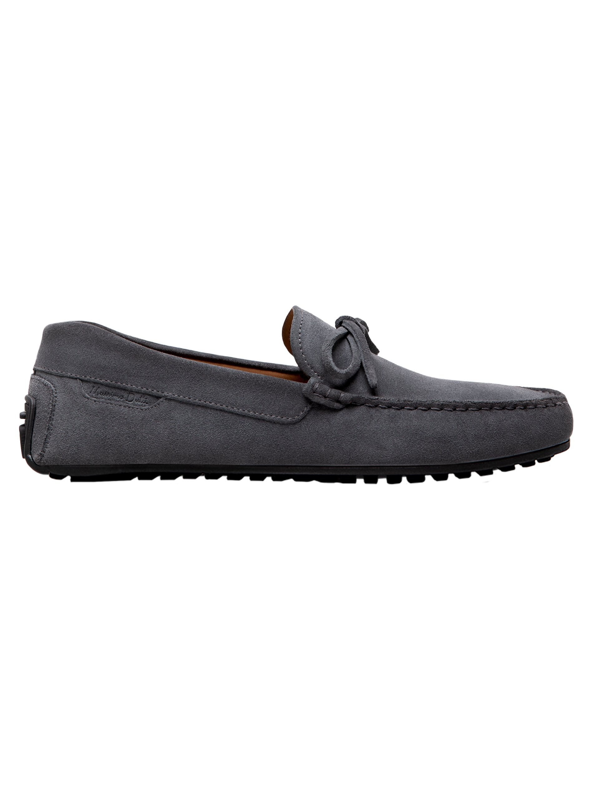 Blue split suede leather loafers - null 
